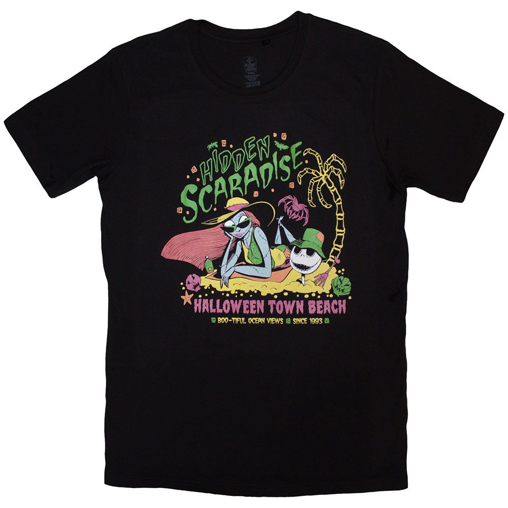 Disney The Nightmare Before Christmas - Hidden Scaradise Tshirt Homme - Noir